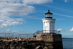 Portland Breakwater Lighthouse at End of Stone Breakwater